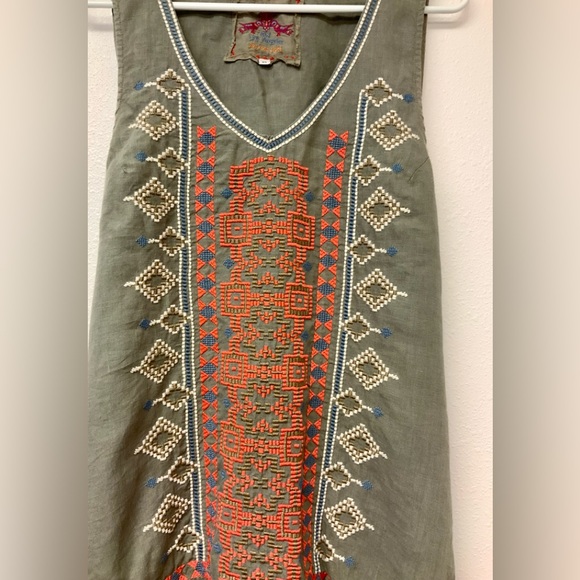 Johnny Was LA Stevie linen dress. - Picture 3 of 13